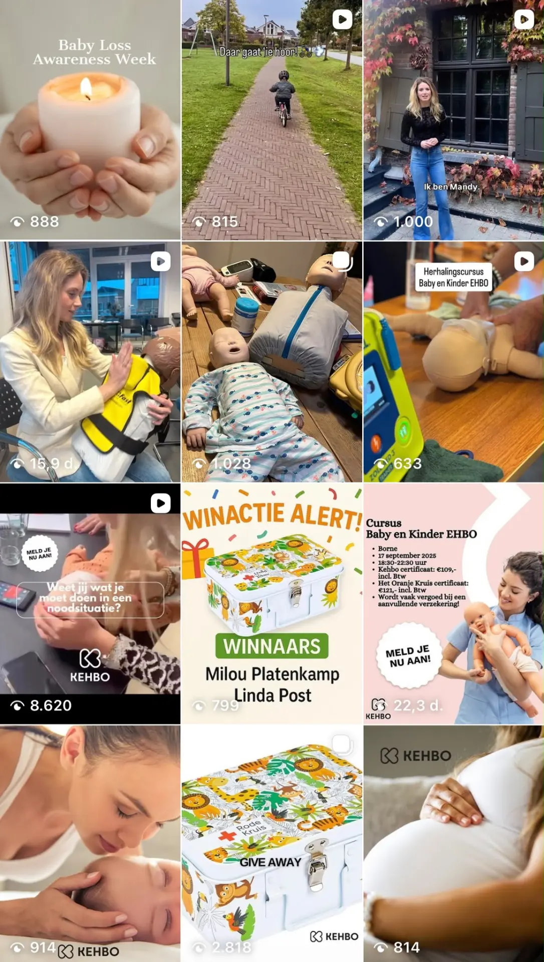 Instagram-feed voor de samenwerking
