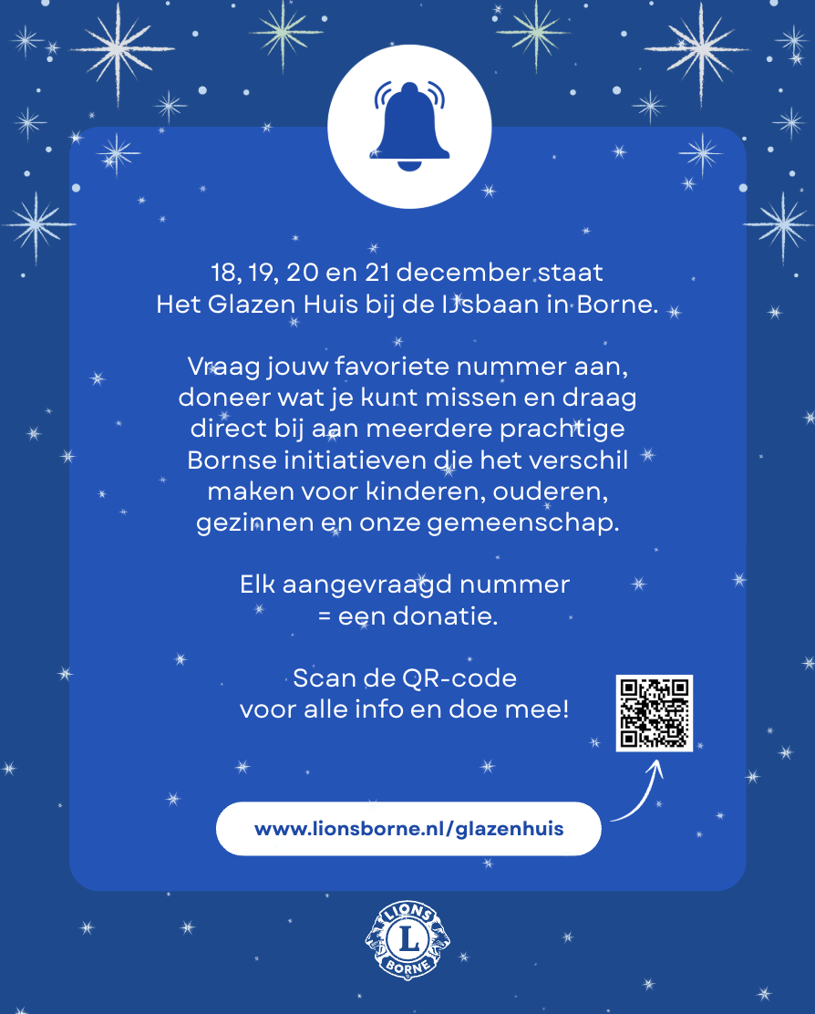 Flyer Het Glazen Huis Borne 2025